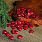 Фигурка для поделок и декора "Сердце", набор 50 шт., размер 1 шт. 1,5×1,5×0,5 см, цвет красный - фото 5816817