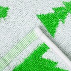 Полотенце махровое Privilea, арт. 19С4 рисунок  Ёлочки 2, цвет зеленый, размер  50х30, 100%   448839 - Фото 4