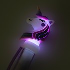 Ручка-прикол «Единорог», световая, цвета МИКС - Фото 4