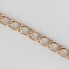 Цепочка для сумки, с карабинами, железная, 9×14 мм, 120 см, цвет золотой - Фото 3