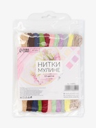 Нитки мулине №11/12, 8±1 м, набор 12 шт., разноцветные - Фото 4