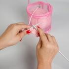 Сумка для вязания, d = 13,5 см, 14 см, цвет розовый - Фото 3