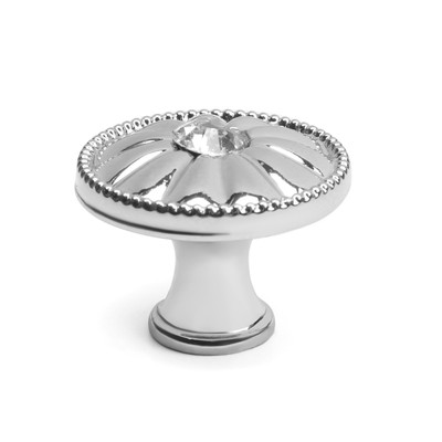 Ручка кнопка ТУНДРА РК116GP, цвет хром