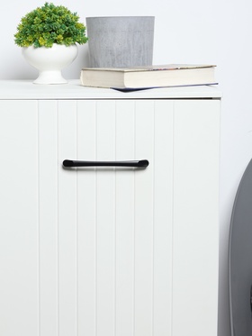 Ручка-скоба PC180BL, м/о 128 мм, черная