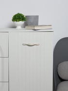 Ручка-скоба мебельная ТУНДРА PC181BL, м/о 128 мм, белая - фото 60780058