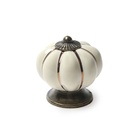 Ручка кнопка PEONY Ceramics 001, керамическая, бежевая - Фото 4