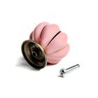 Ручка кнопка PEONY Ceramics 001, керамическая, пудровый - Фото 3