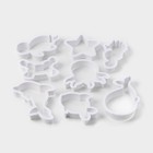 Набор форм для вырезания печенья Доляна «Подводный мир», 8 предметов, цвет белый - Фото 2