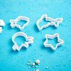 Набор форм для вырезания печенья Доляна «Подводный мир», 8 предметов, цвет белый - Фото 8