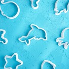 Набор форм для вырезания печенья Доляна «Подводный мир», 8 предметов, цвет белый - Фото 10