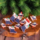 Прищепки декоративные новогодние «Сказка», набор 6 шт. МИКС - Фото 2