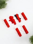 Прищепки декоративные «Всё что нужно в новый год», набор 6 шт. МИКС - Фото 2