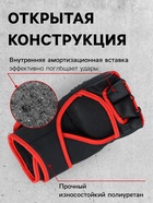Перчатки для ММА тренировочные FIGHT EMPIRE, р. XL, черные с красным - Фото 3