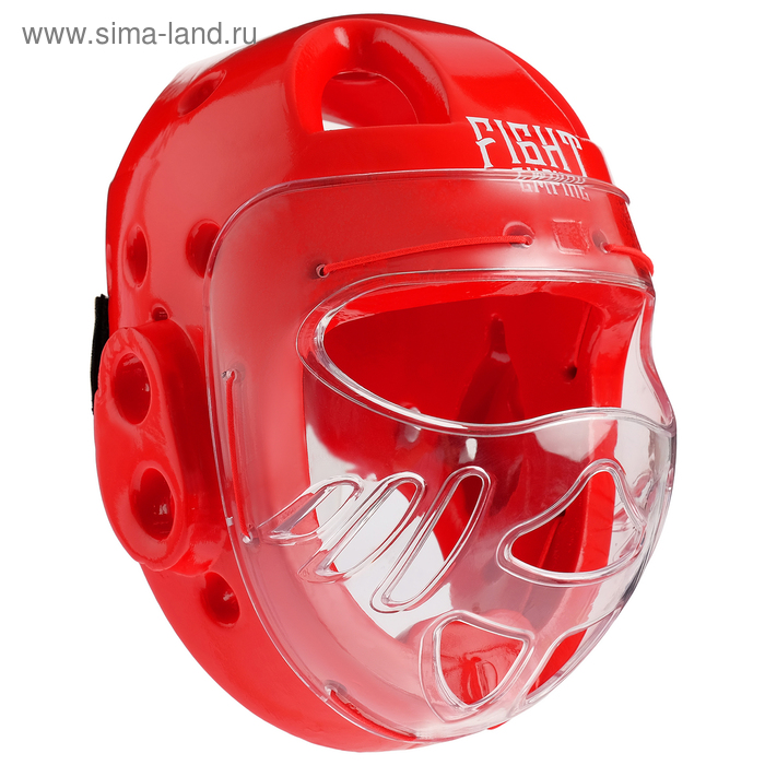 Шлем для рукопашного боя FIGHT EMPIRE, размер S, цвет красный - Фото 1