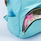 Рюкзак женский с термокарманом, термосумка - портфель, цвет бирюзовый - фото 8477501