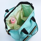 Рюкзак женский с термокарманом, термосумка - портфель, цвет бирюзовый - фото 8477502