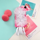 Набор для волос "Милашка" (2 зажима, 4 резинки) перелив белый - Фото 1