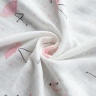 Пелёнка муслиновая Крошка Я «Фламинго» 75х120 см, двухслойная, 70% бамбук, 30% хлопок - Фото 3