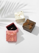 Коробочка подарочная под кольцо, серьги «Треугольники», блестящие, 5×5 см, (полезная часть 4.5×4.5 см,) МИКС - Фото 2