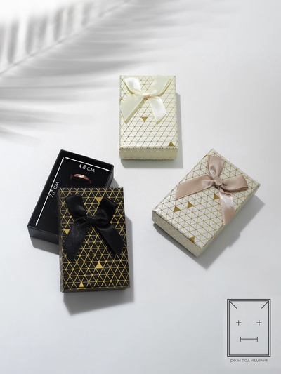 Коробочка подарочная под набор «Треугольники», блестящие, 5×8 см, (полезная часть 4.8×7.7 см,), МИКС