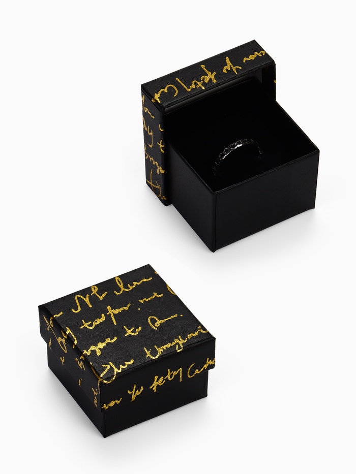 Коробочка подарочная под кольцо «Курсив», 5×5 (размер полезной части 4.5×4.5 см), МИКС - Фото 1