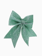 Ёлочная игрушка «Зимнее волшебство. Бант блеск» пластик, 20×18 см, светло-зелёный - Фото 6