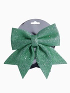 Ёлочная игрушка «Зимнее волшебство. Бант блеск» пластик, 20×18 см, светло-зелёный - Фото 7