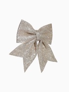 Ёлочная игрушка «Зимнее волшебство. Бант» пластик, 20×18 см, бежевый - Фото 4