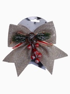 Ёлочная игрушка «Зимнее волшебство. Бант - шишки, ягодки» пластик, 21×18 см, бежевый - Фото 6