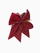 Ёлочная игрушка «Зимнее волшебство. Бант - шишки, ягодки» пластик, 21×18 см, бордовый - Фото 5