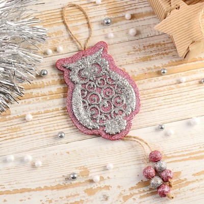 Украшение ёлочное "Совушка" 7,5х11 см