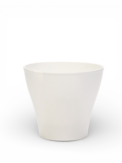 Кашпо для цветов со вставкой «Афина», 1 л, белое