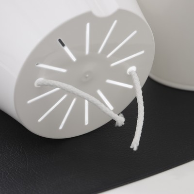 Кашпо для цветов со вставкой «Афина», 1 л, белое