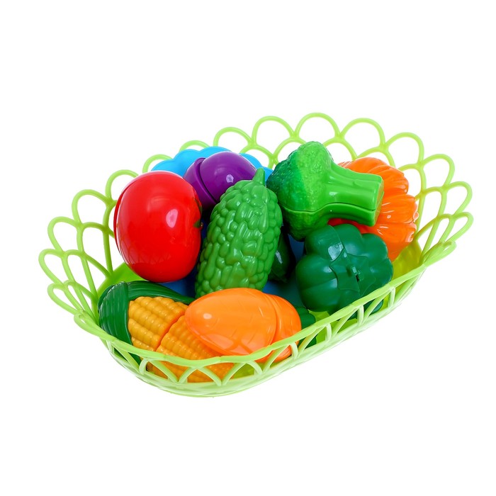 Набор продуктов для нарезки «Овощи», в корзинке, МИКС 45391