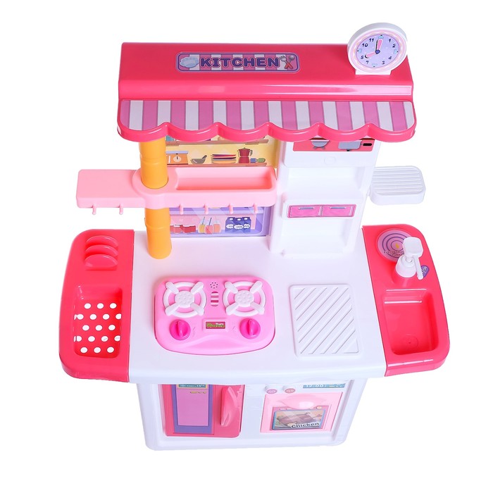 Игровой набор кухня «Готовим вместе», с аксессуарами, со световыми и звуковыми эффектами, бежит вода из крана, МИКС 45400
