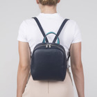 Рюкзак молодёжный, отдел на молнии, 2 наружных кармана, цвет синий - Фото 2