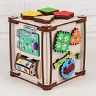 Бизикуб «Мир вокруг» со светом, фанера 3-4 мм - Фото 2