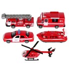 Машина металлическая «Пожарная», масштаб 1:72, МИКС - Фото 1
