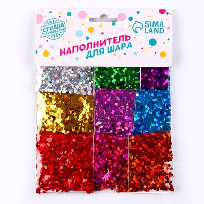 Наполнитель для воздушных шаров «Шестиугольник», 0.3 см, набор 9 шт., МИКС