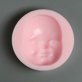 Молд силикон №976 'Лицо малыша' 7,8 х 5,8 см, глубина - 2 см