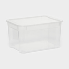 Ящик для хранения с крышкой «Кристалл XS Plus», 16 л, 38,9×27,5×21,5 см, цвет прозрачный - Фото 1