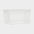 Ящик для хранения с крышкой «Кристалл XS Plus», 16 л, 38,9×27,5×21,5 см, цвет прозрачный - Фото 2