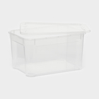 Ящик для хранения с крышкой «Кристалл XS Plus», 16 л, 38,9×27,5×21,5 см, цвет прозрачный - Фото 3