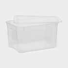 Ящик для хранения «Кристалл XS Plus», 16 л, 38.9×27.5×21.5 см, с крышкой, прозрачный - Фото 3