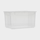 Ящик для хранения «Кристалл XS Plus», 16 л, 38.9×27.5×21.5 см, с крышкой, прозрачный - Фото 3