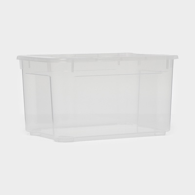 Ящик для хранения «Кристалл XS Plus», 16 л, 38.9×27.5×21.5 см, с крышкой, прозрачный