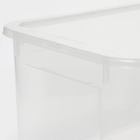 Ящик для хранения с крышкой «Кристалл XS Plus», 16 л, 38,9×27,5×21,5 см, цвет прозрачный - Фото 4