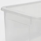 Ящик для хранения «Кристалл XS Plus», 16 л, 38.9×27.5×21.5 см, с крышкой, прозрачный - Фото 4