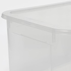 Ящик для хранения «Кристалл XS Plus», 16 л, 38.9×27.5×21.5 см, с крышкой, прозрачный - Фото 5