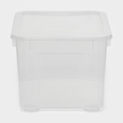 Ящик для хранения «Кристалл XS Plus», 16 л, 38.9×27.5×21.5 см, с крышкой, прозрачный - Фото 6